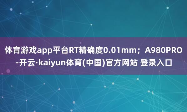体育游戏app平台RT精确度0.01mm；A980PRO-开云·kaiyun体育(中国)官方网站 登录入口